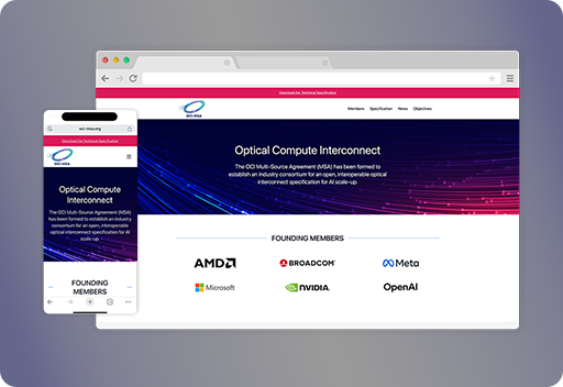 example marketing website on a laptop screen